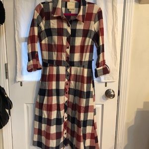 ModCloth Jam Girl Shirt Dress in Buffalo Plaid